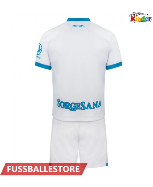 Günstige SSC Napoli Auswärts Trikotsatzt Kinder 2026-27 Kurzarm (+ Kurze Hosen)